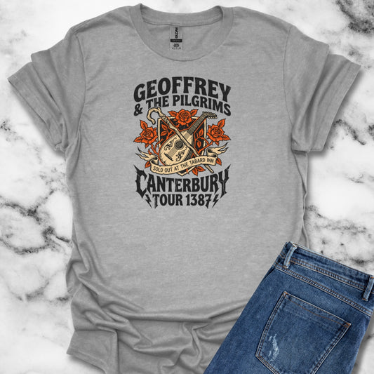 Geoffrey & Pilgrims Tour 1387 Unisex Lightweight T-Shirt
