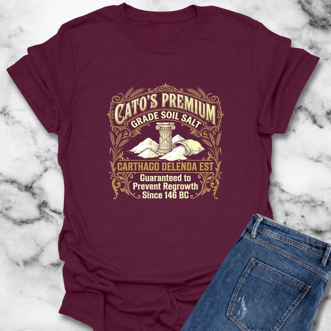 Cato Premium Salt Carthago Delenda Est T-Shirt