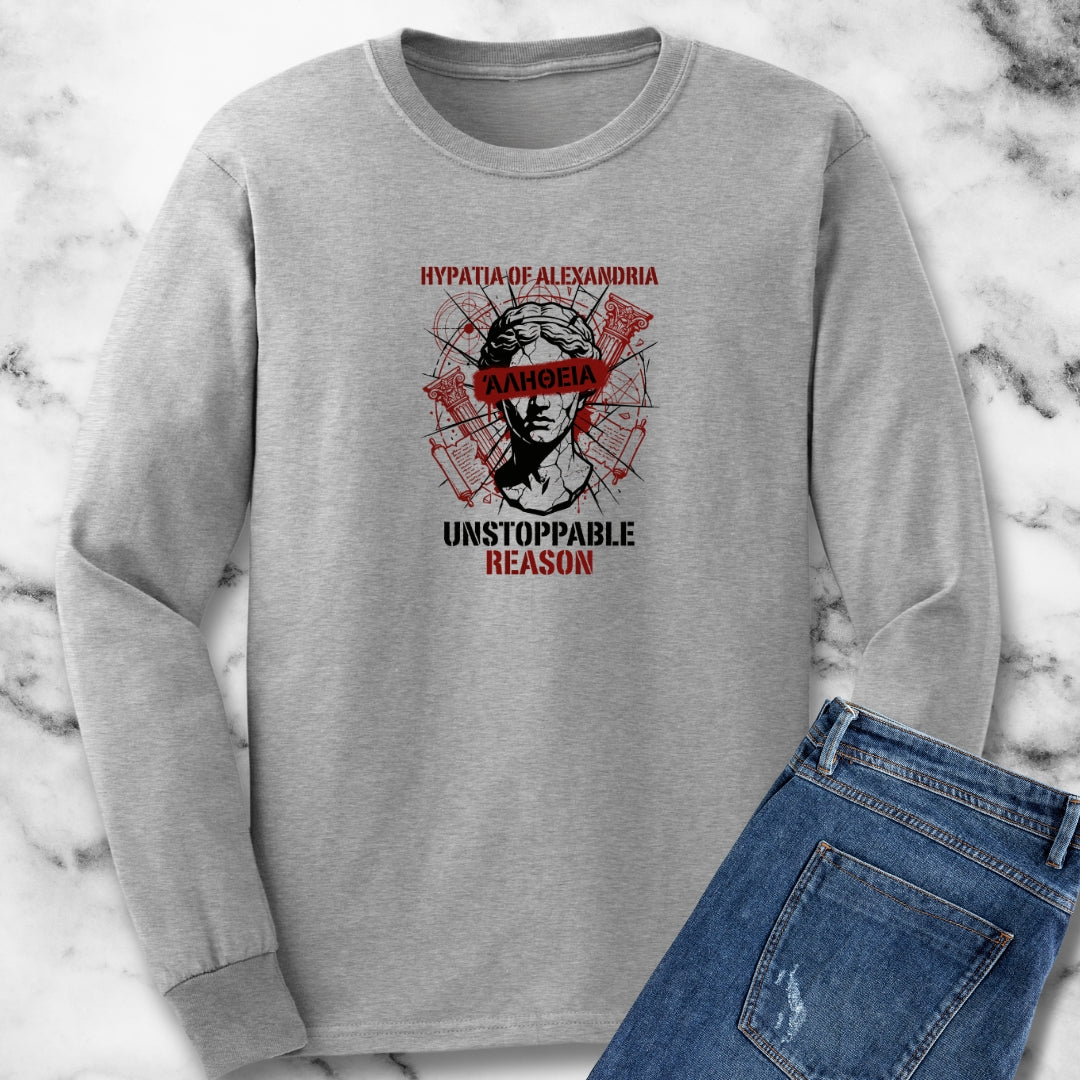 Hypatia of Alexandria Greek Truth Long Sleeve Tee