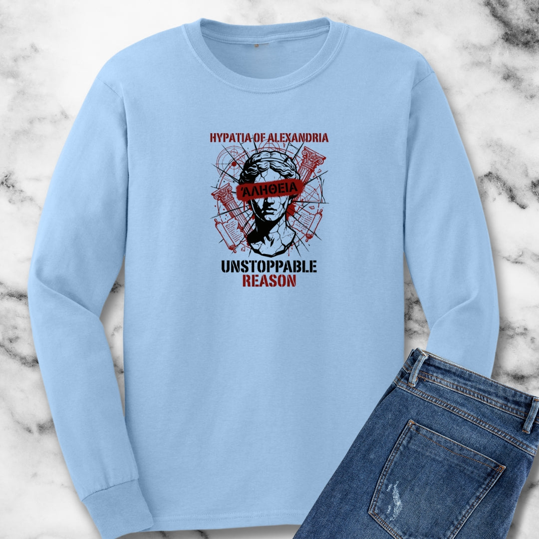 Hypatia of Alexandria Greek Truth Long Sleeve Tee