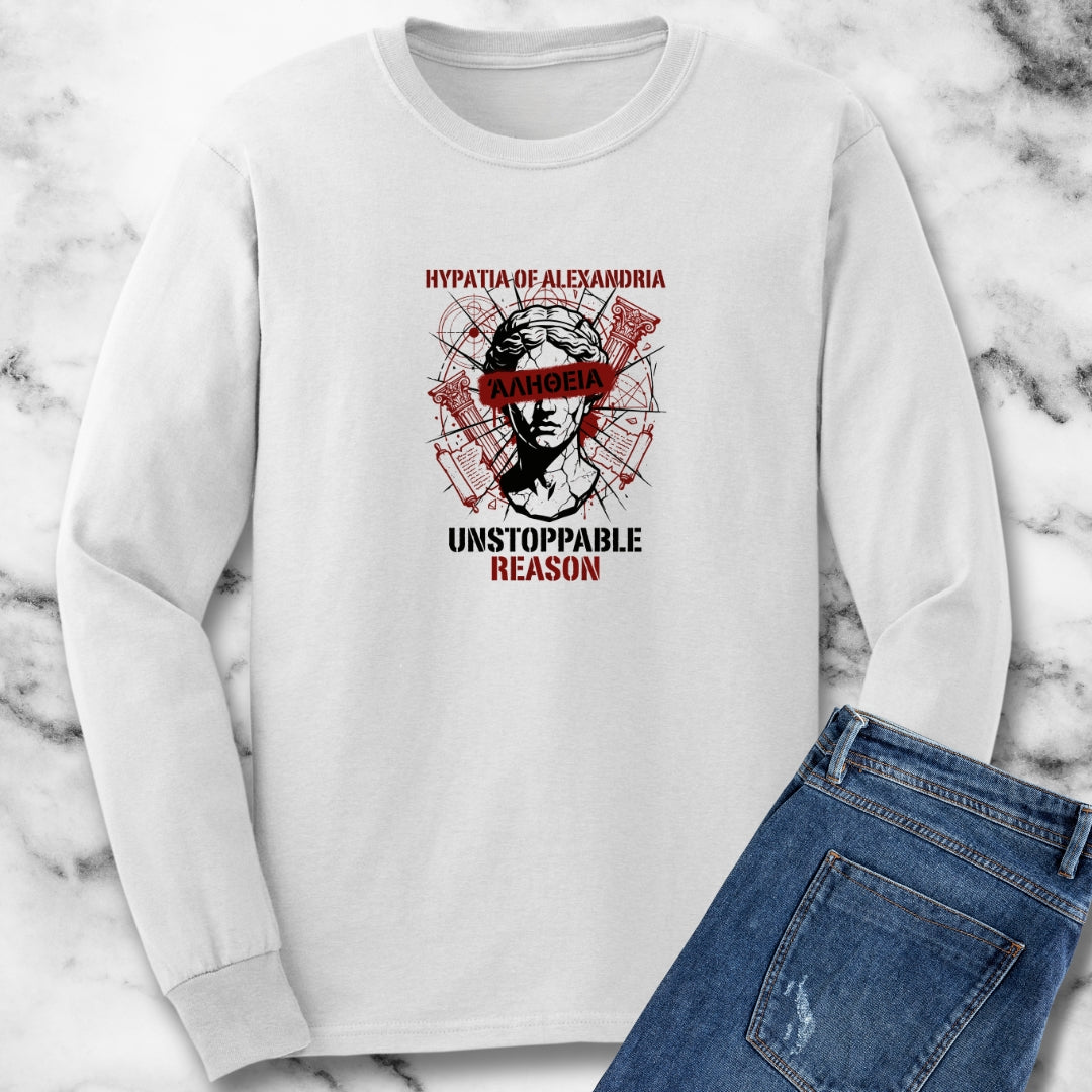Hypatia of Alexandria Greek Truth Long Sleeve Tee