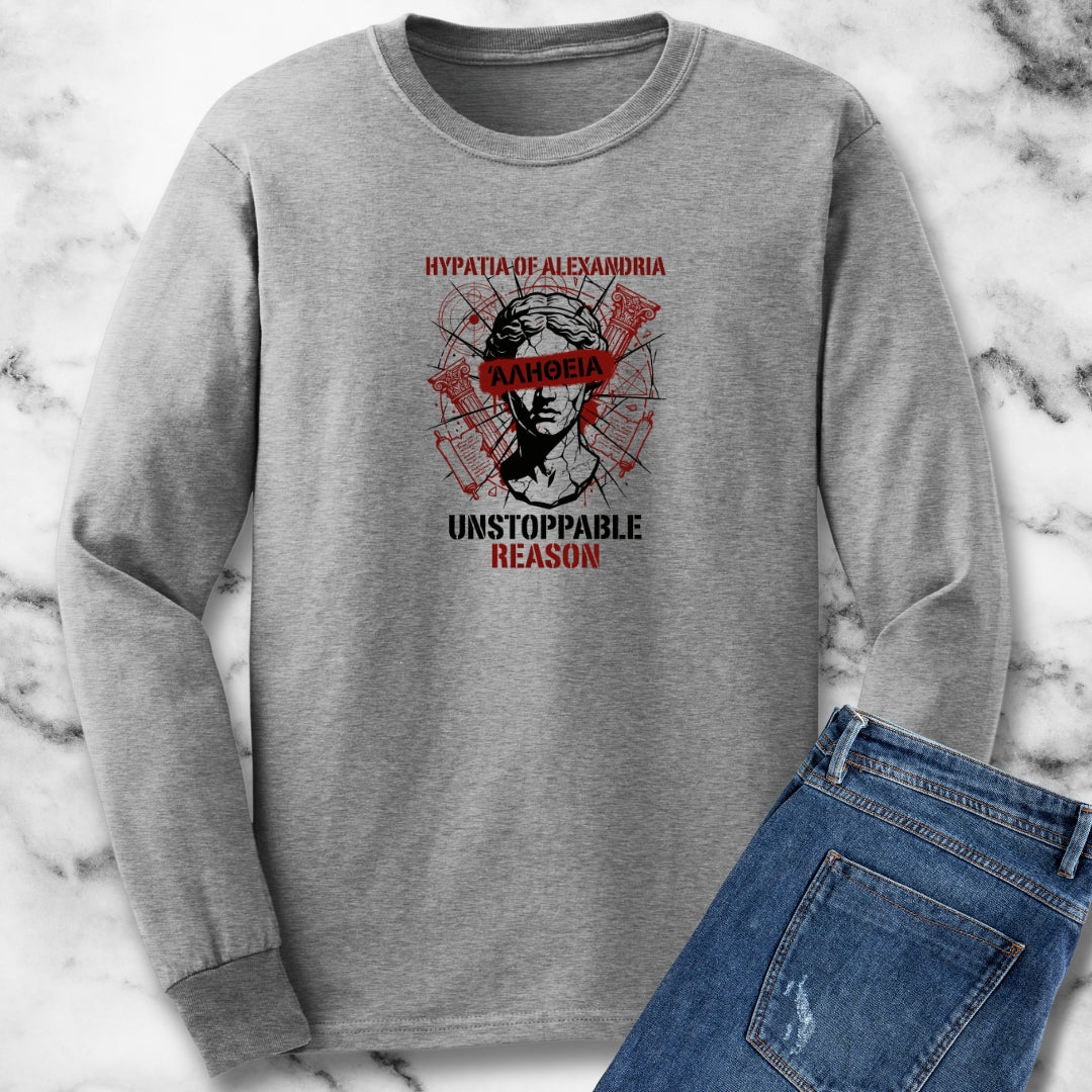 Hypatia of Alexandria Greek Truth Long Sleeve Tee