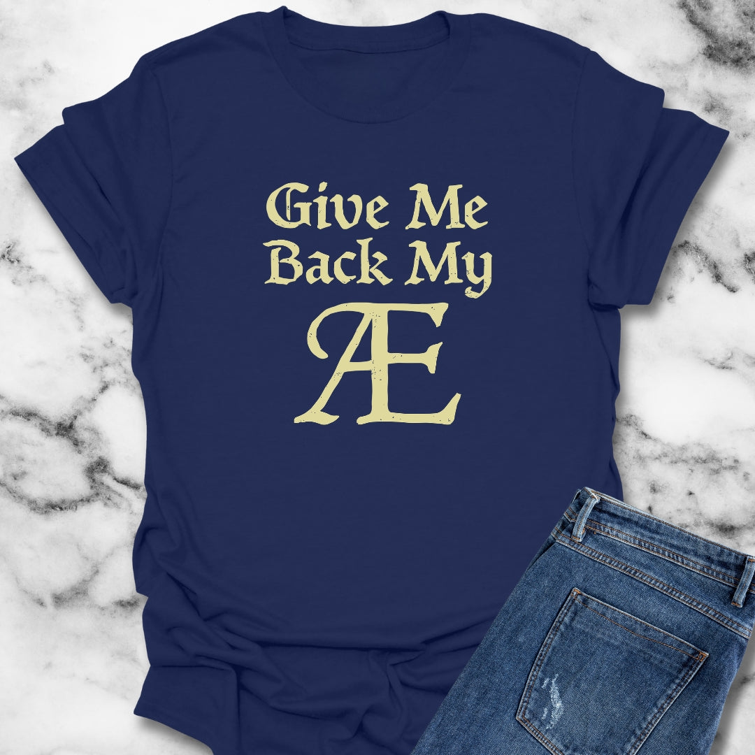 Old English Letter Ash T-Shirt