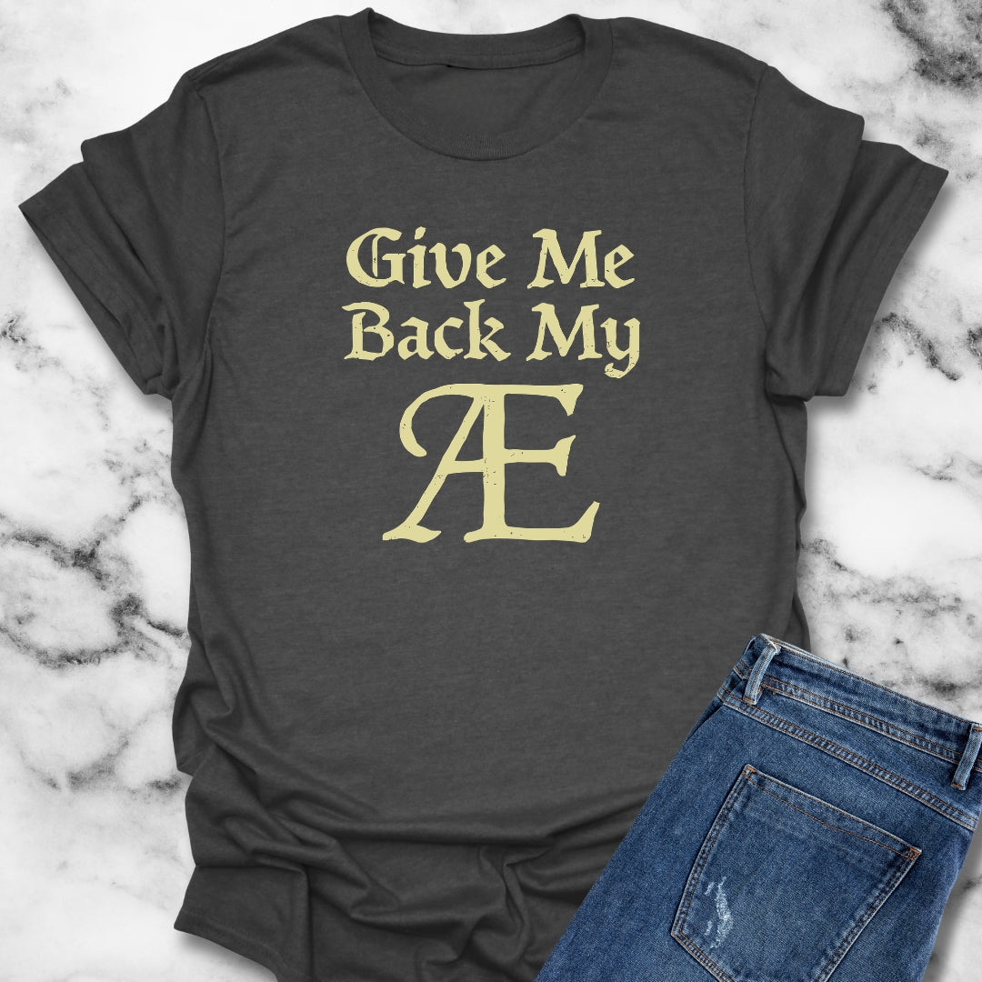 Old English Letter Ash T-Shirt