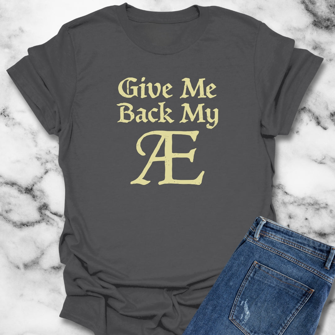 Old English Letter Ash T-Shirt