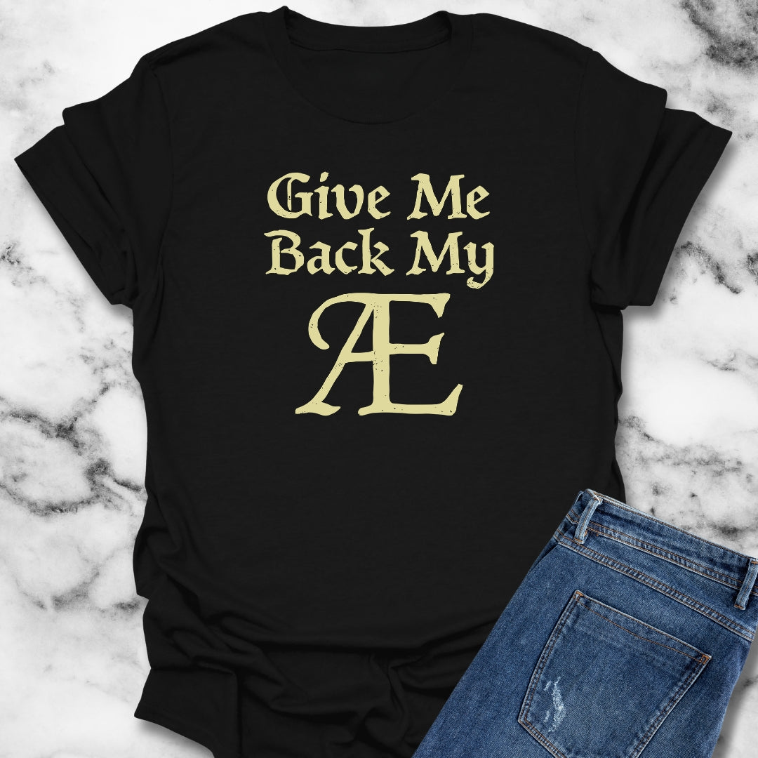 Old English Letter Ash T-Shirt