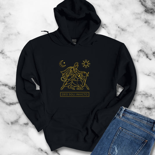 Cult of Mithras Sol Invictus Line Art Hoodie Sweatshirt