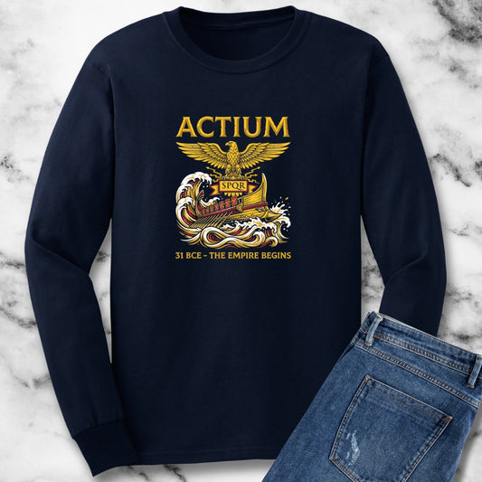 Battle of Actium Empire Begins Long Sleeve Tee