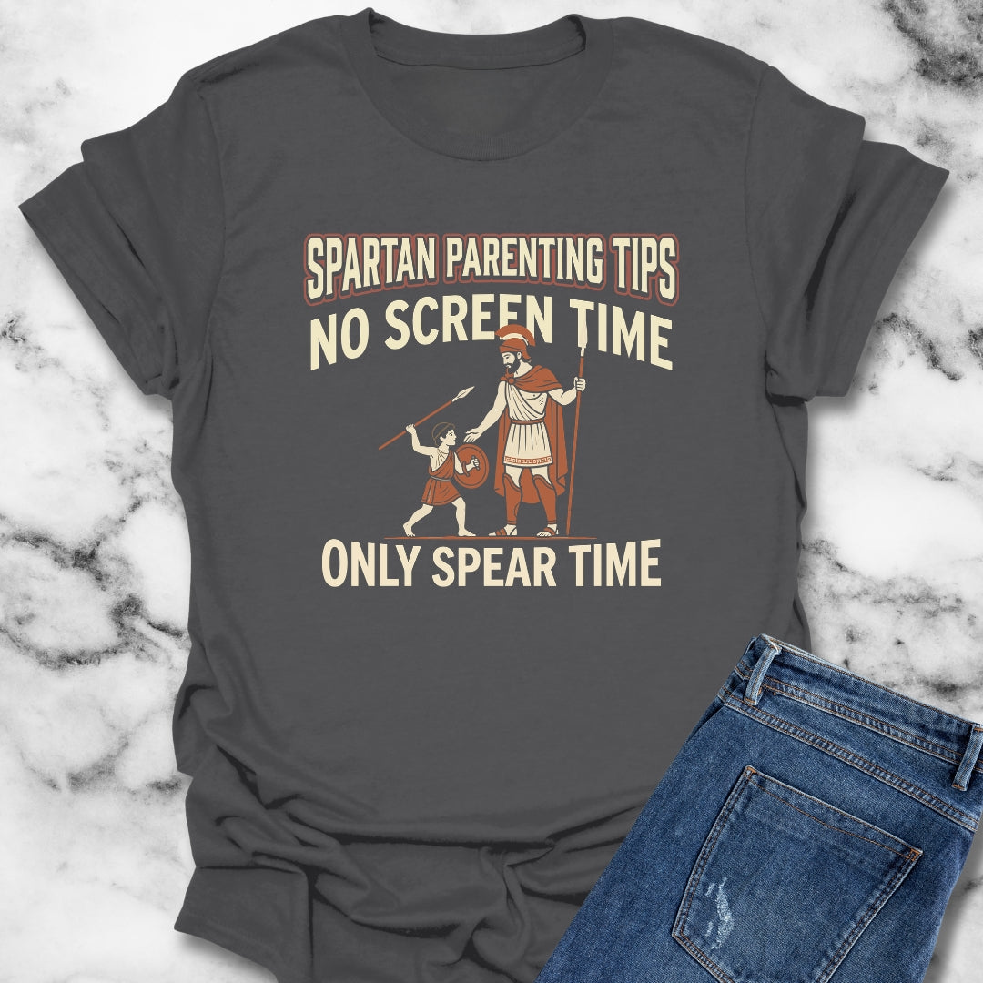 Spartan Parenting Tips T-Shirt