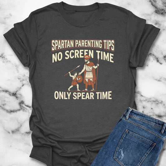 Spartan Parenting Tips T-Shirt