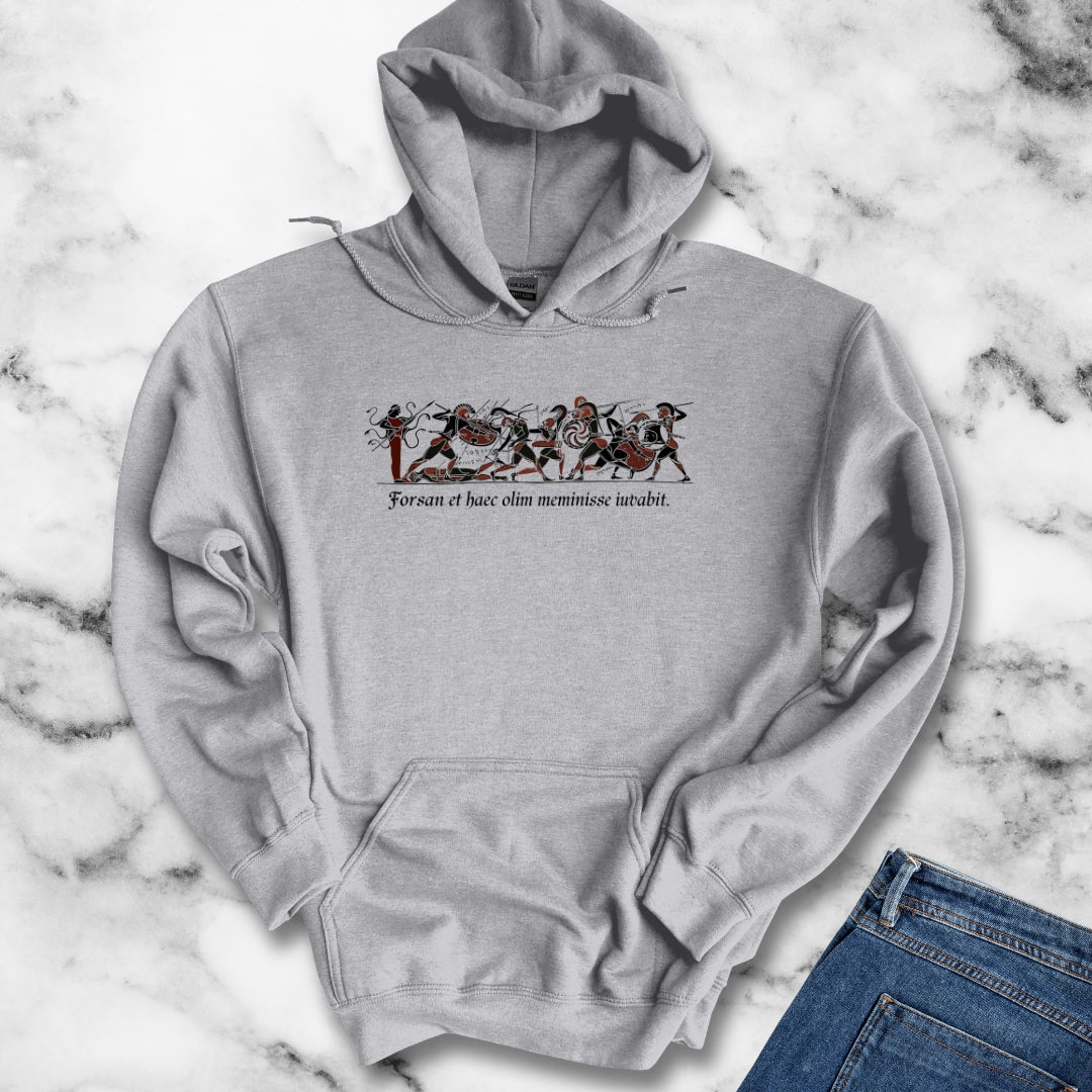 Aeneid Good Old Days Quote in Latin Hoodie Sweatshirt