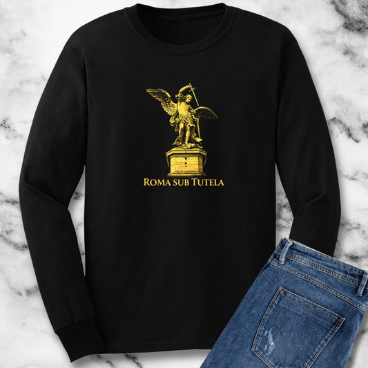 Archangel Michael Roma Sub Tutela Long Sleeve Tee