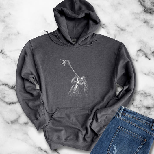 Celtic Warrior with Carnyx Hoodie Sweatshirt
