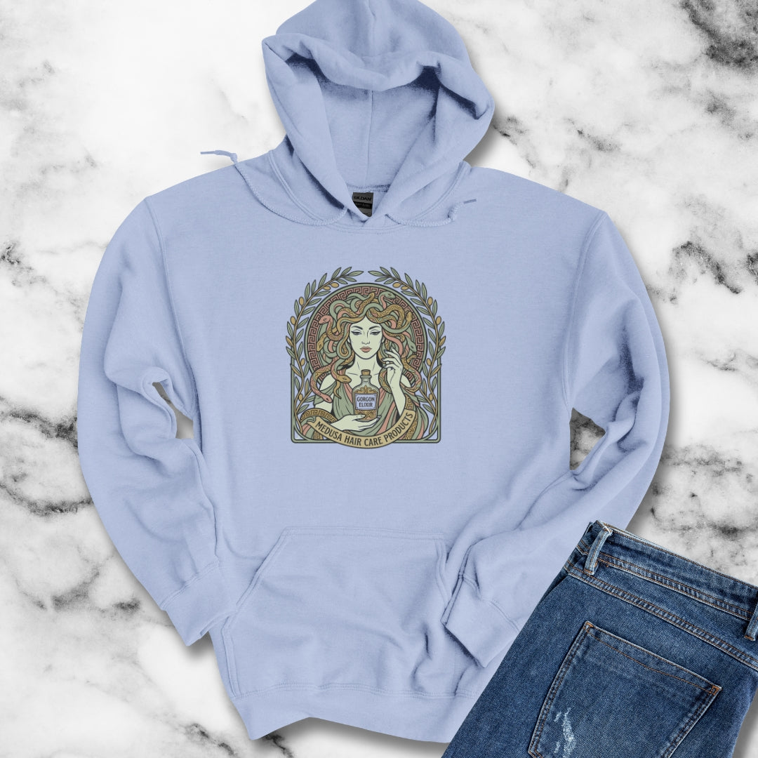 Medusa Hair Care Products Art Nouveau Hoodie Sweatshirt