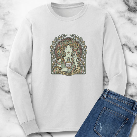 Medusa Hair Care Products Art Nouveau Long Sleeve Tee