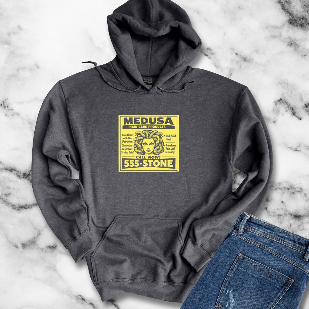 Medusa Hair Care Products Vintage Ad Style Hoodie Sweatshirt