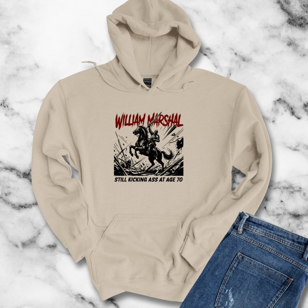 William Marshal Kicking Ass Age 70 Hoodie Sweatshirt