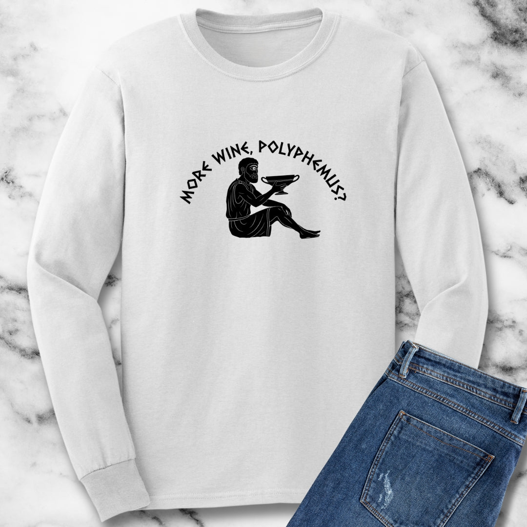 More Wine Polyphemus Cyclops Long Sleeve Tee
