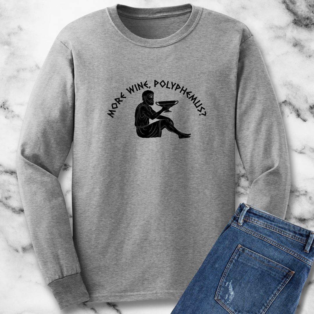 More Wine Polyphemus Cyclops Long Sleeve Tee