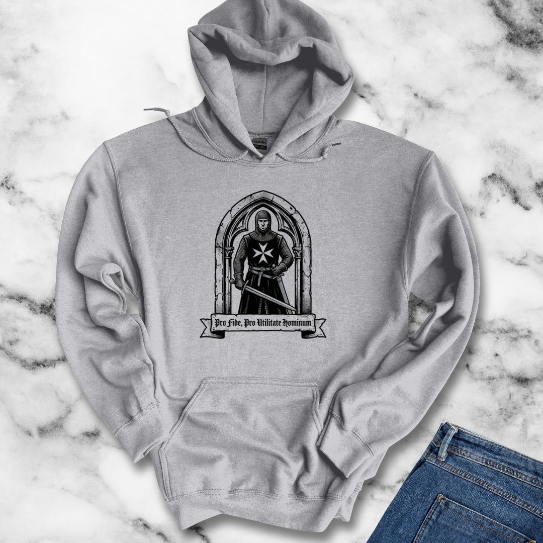 Knight Hospitaller For Faith For Benefit of Man Hoodie Sweatshirt