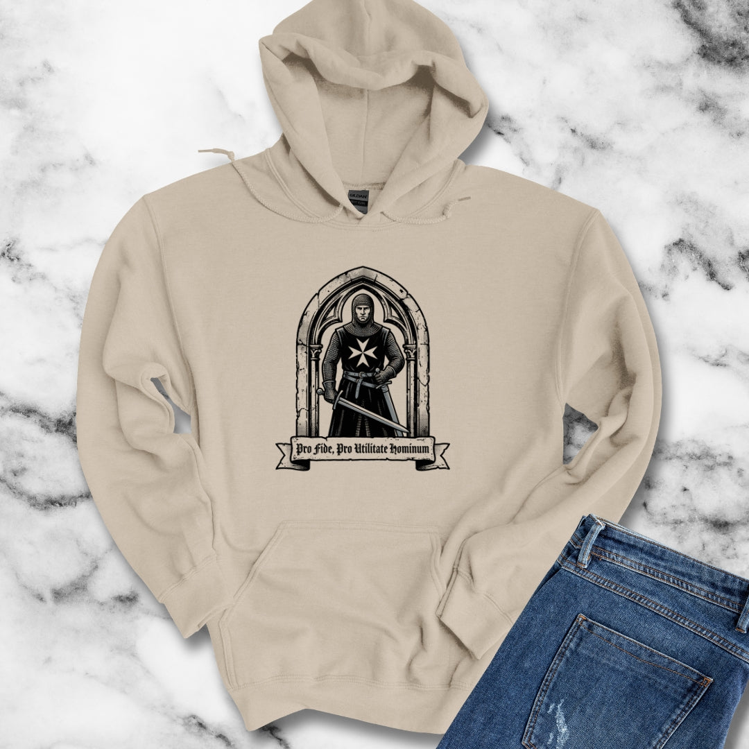 Knight Hospitaller For Faith For Benefit of Man Hoodie Sweatshirt