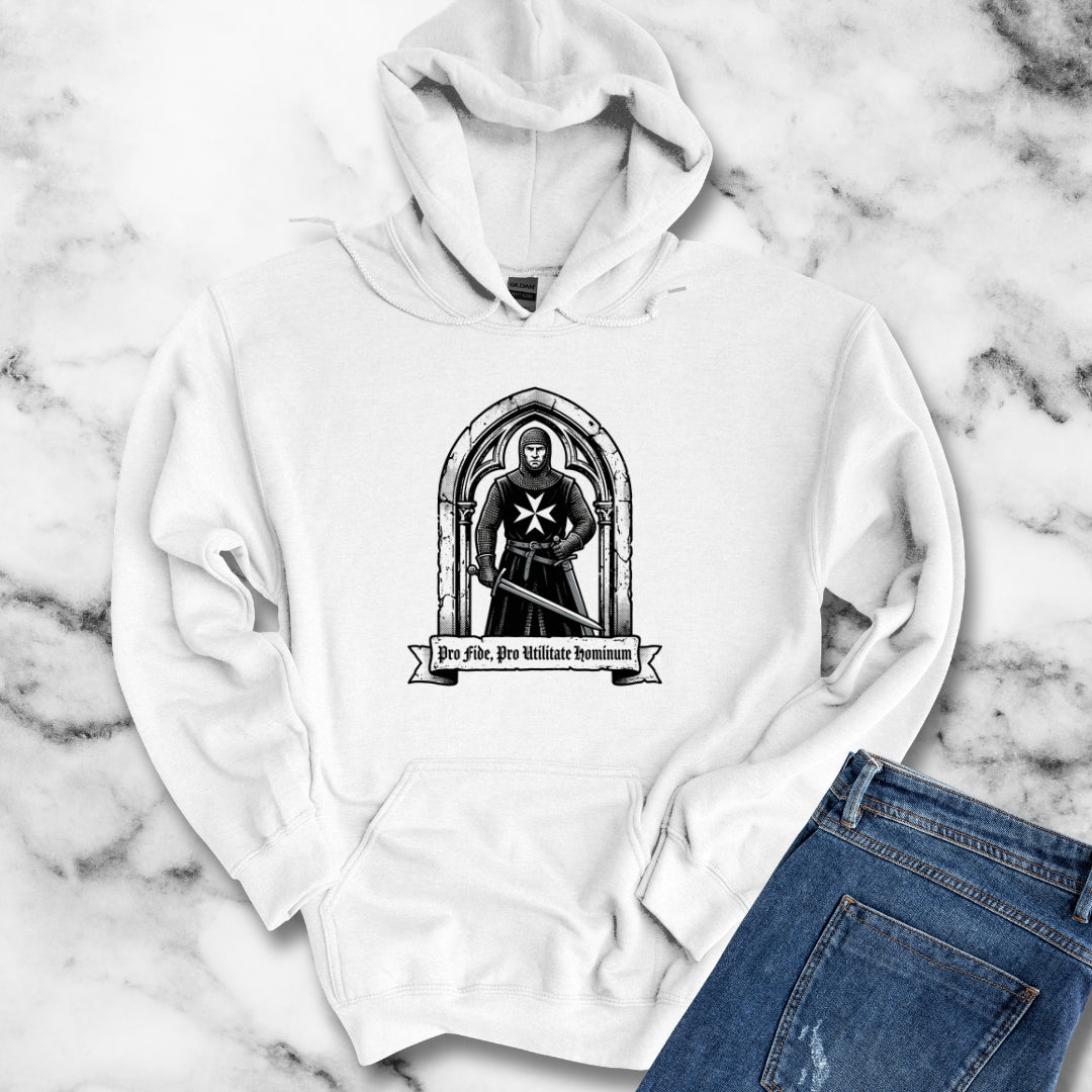 Knight Hospitaller For Faith For Benefit of Man Hoodie Sweatshirt