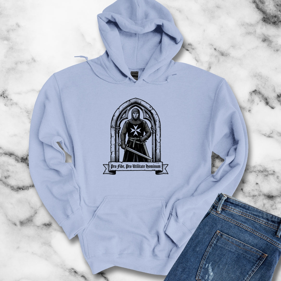 Knight Hospitaller For Faith For Benefit of Man Hoodie Sweatshirt