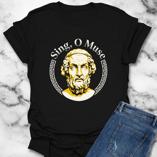 Sing O'Muse Homer Iliad T-Shirt
