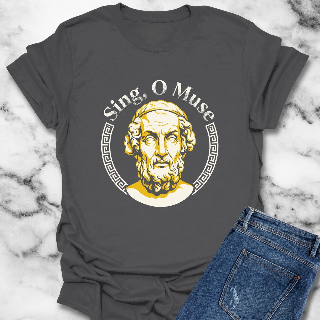 Sing O'Muse Homer Iliad T-Shirt