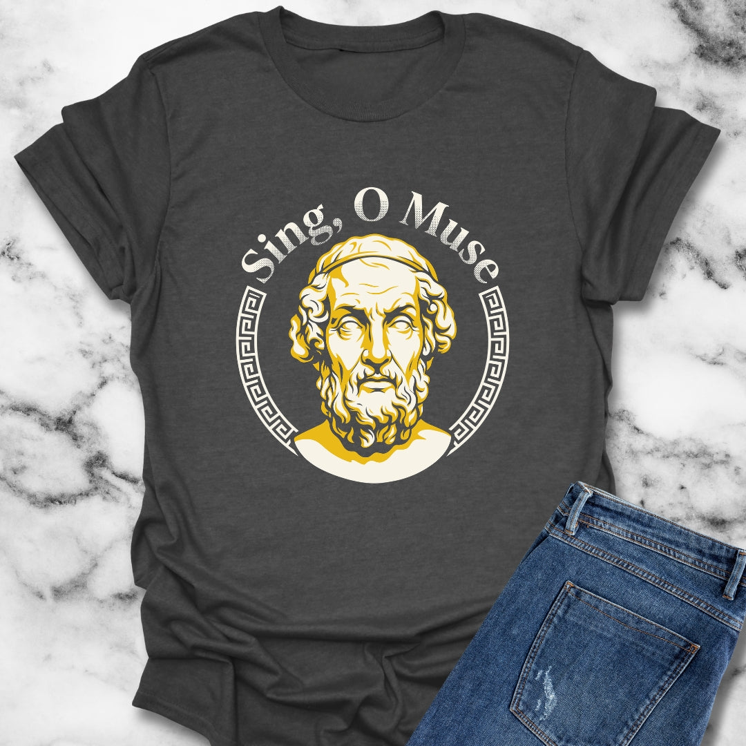 Sing O'Muse Homer Iliad T-Shirt