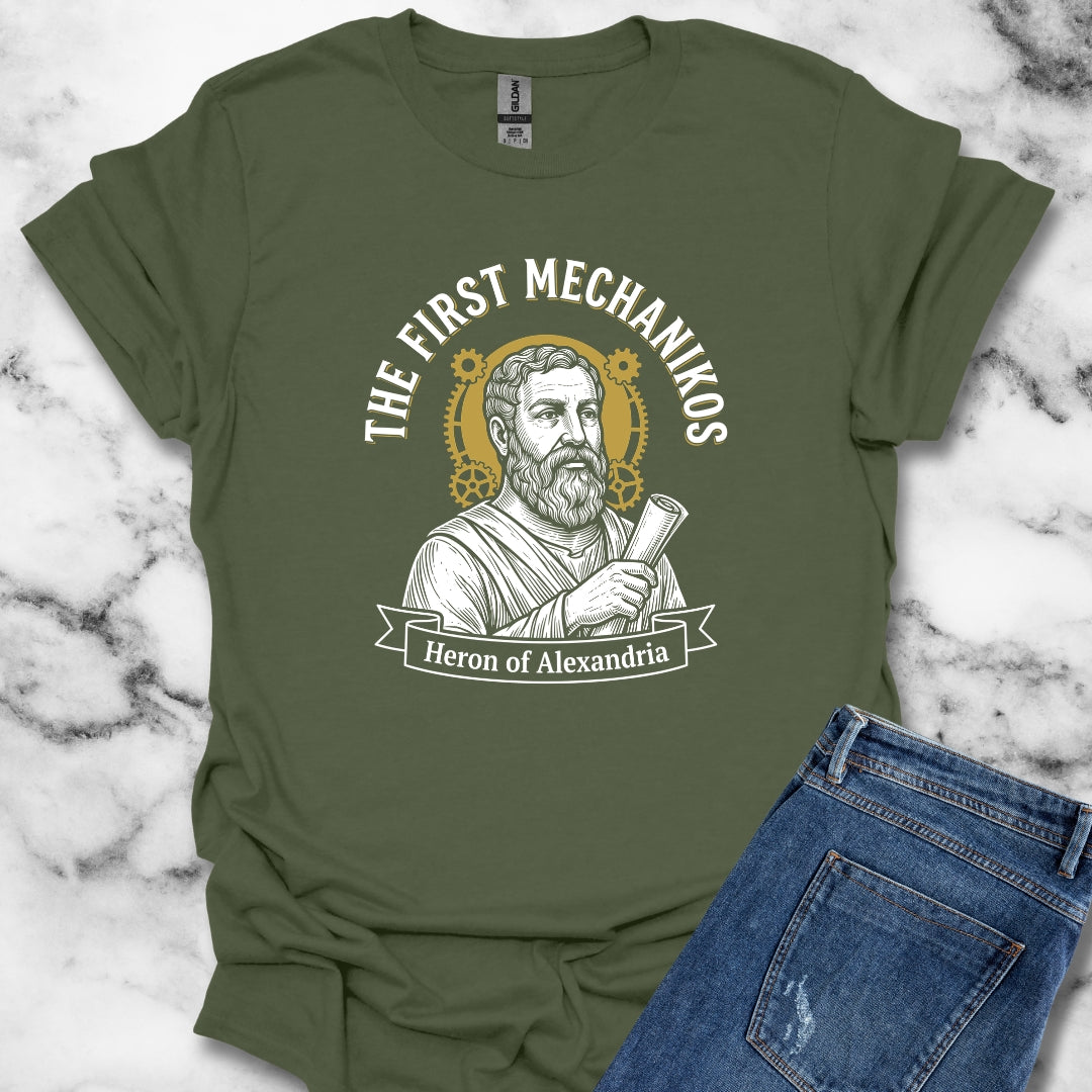 Heron of Alexandria Mechanikos T-Shirt