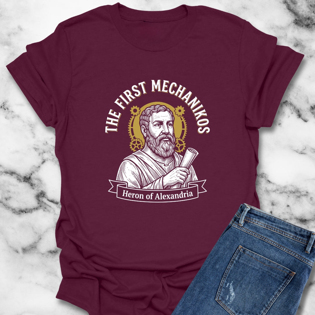 Heron of Alexandria Mechanikos T-Shirt