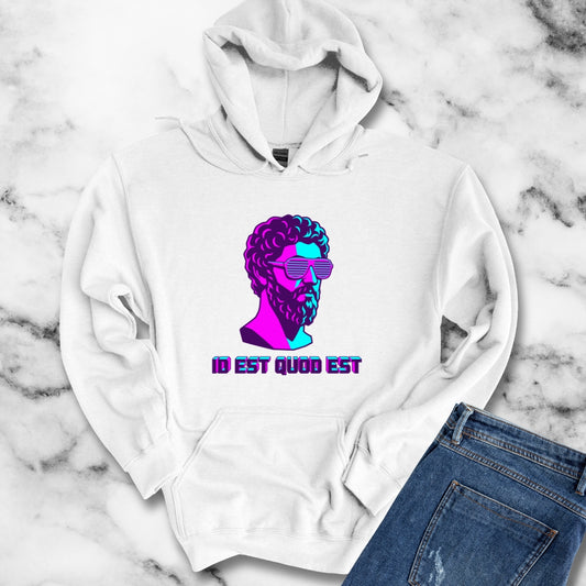 Vaporwave Aurelius It Is What It Is Latin Quote Hoodie Sweatshirt