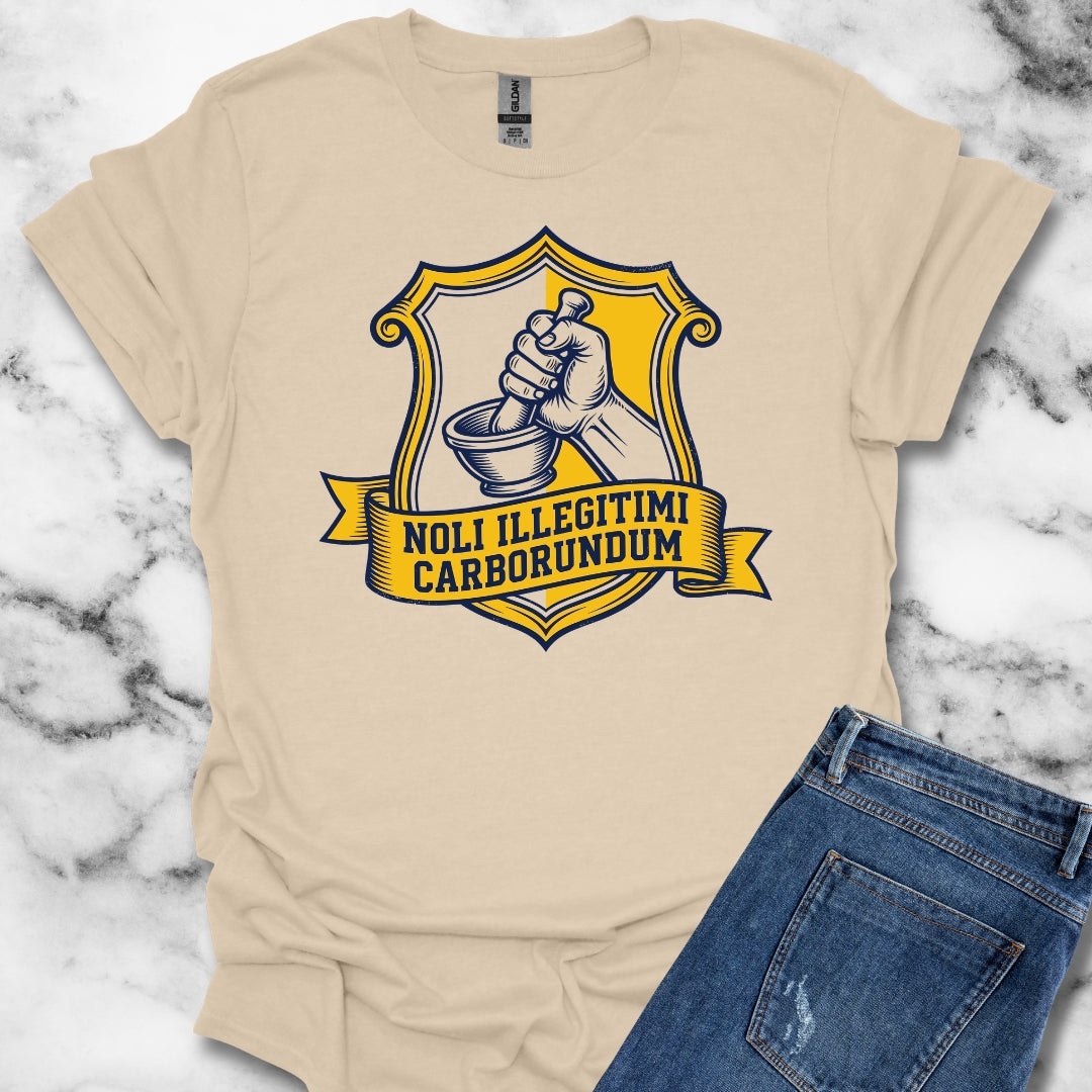 Don't Let the Bastards Grind You Down Latin Quote T-Shirt