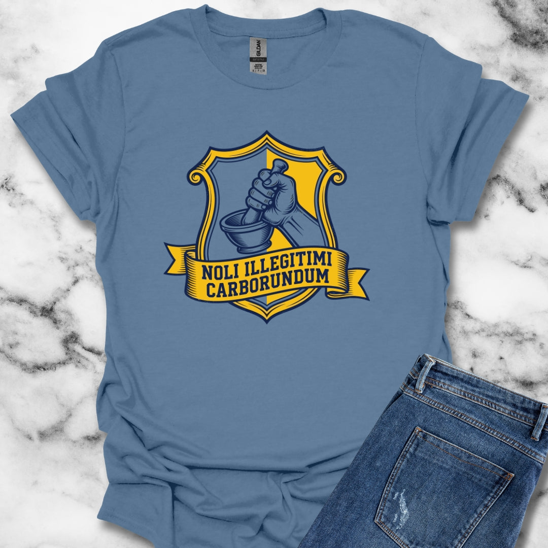 Don't Let the Bastards Grind You Down Latin Quote T-Shirt