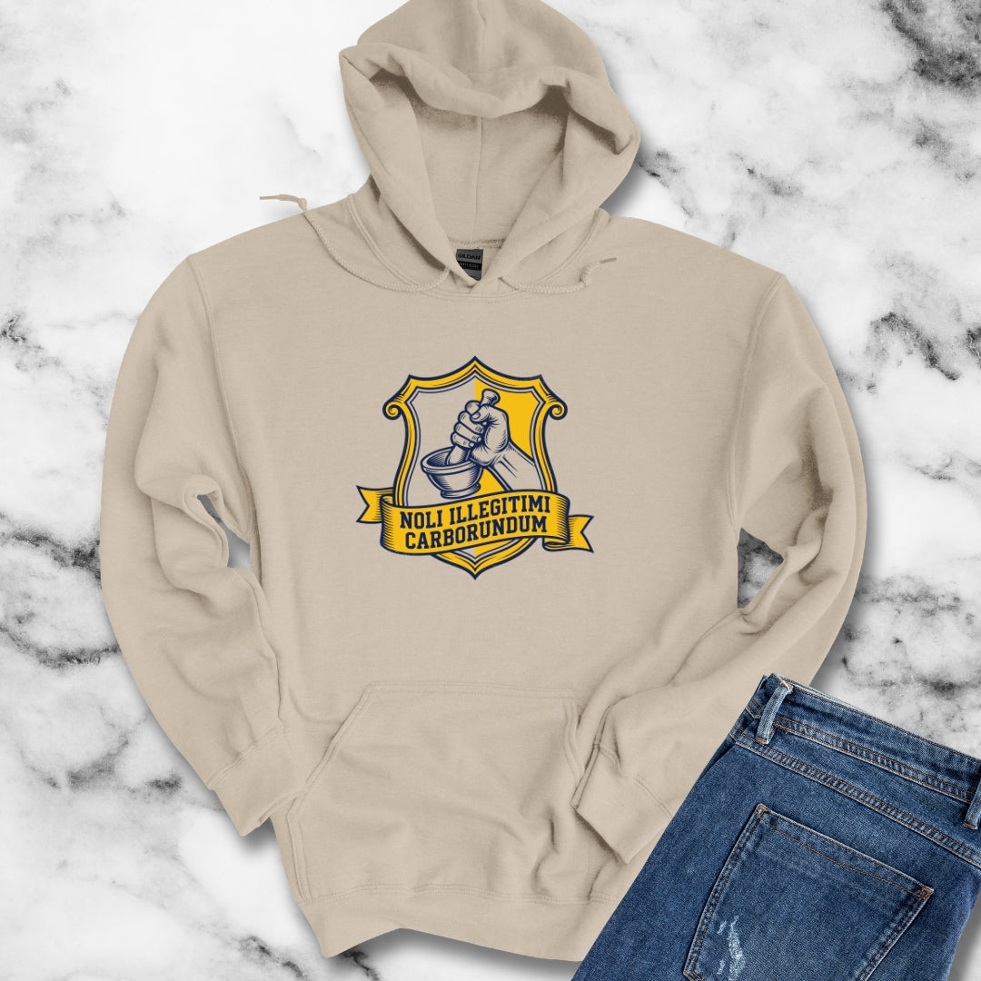 Don't Let the Bastards Grind You Down Latin Quote Hoodie Sweatshirt
