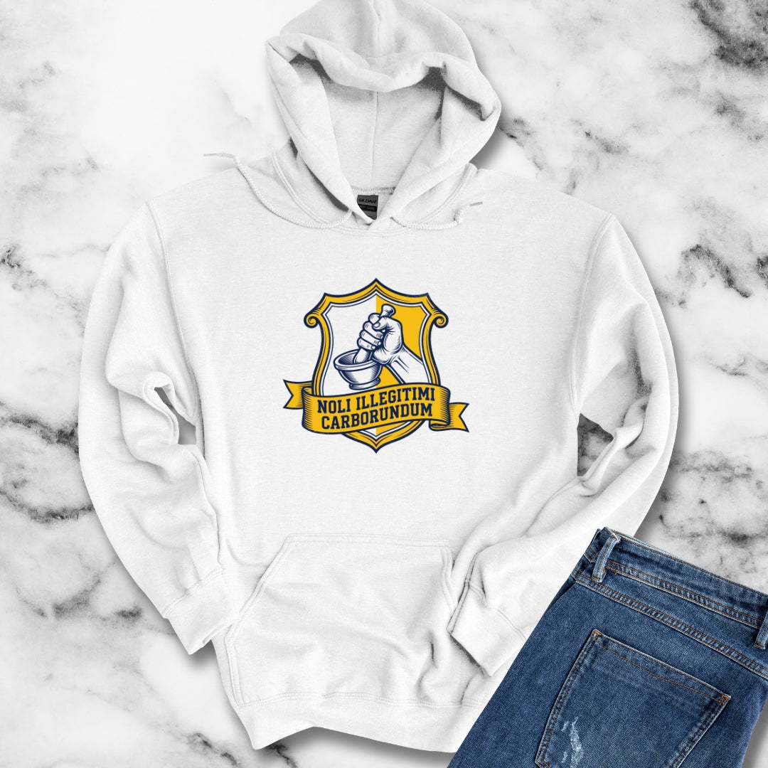 Don't Let the Bastards Grind You Down Latin Quote Hoodie Sweatshirt