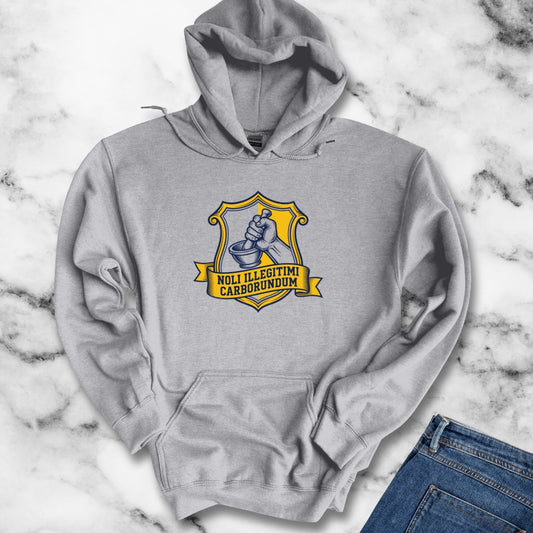 Don't Let the Bastards Grind You Down Latin Quote Hoodie Sweatshirt