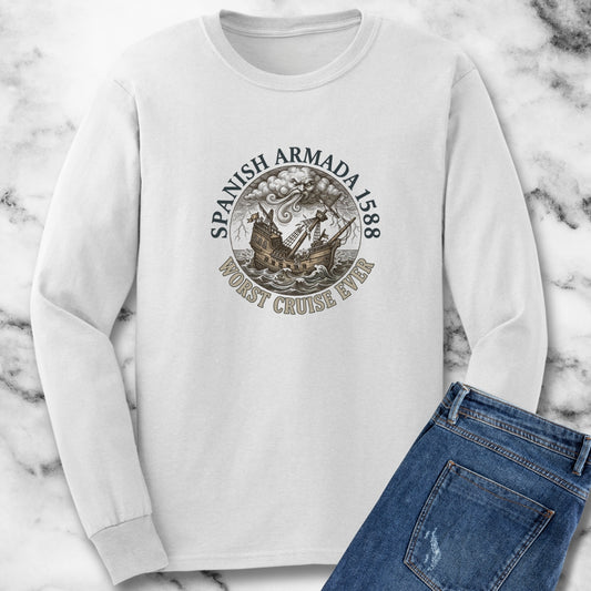 Spanish Armada Worst Cruise Ever Long Sleeve Tee