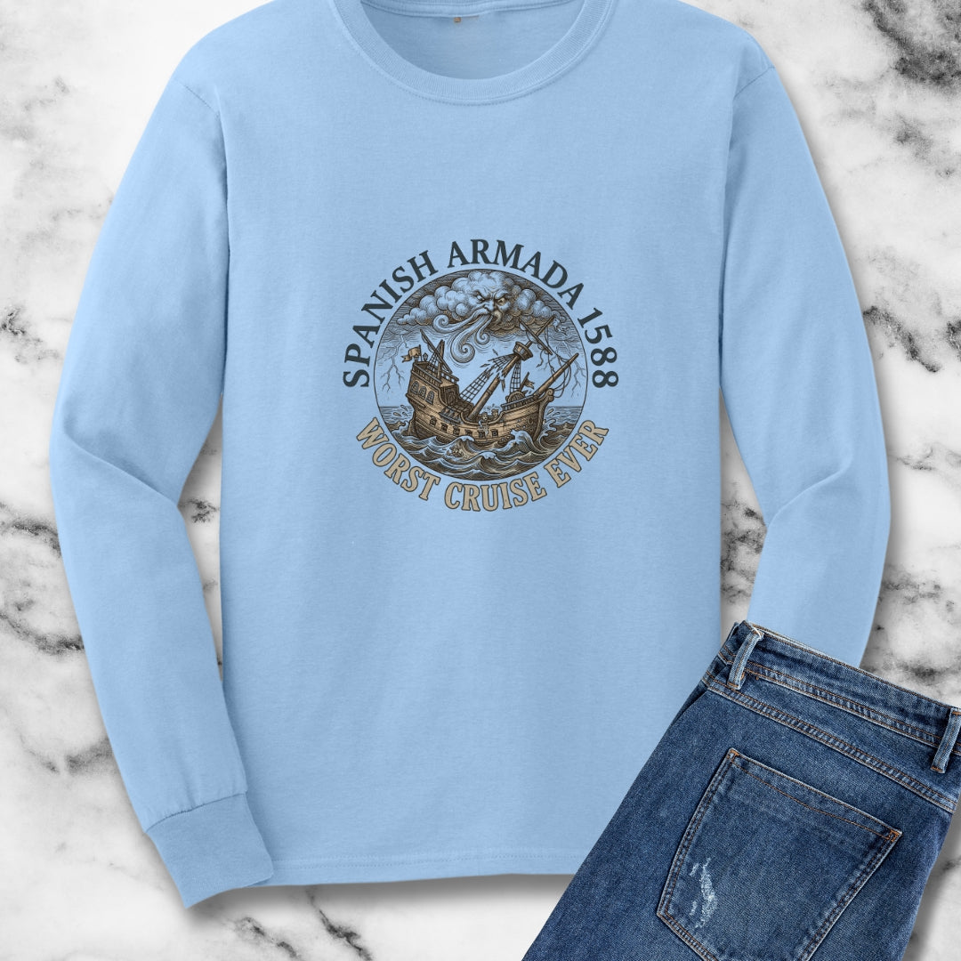 Spanish Armada Worst Cruise Ever Long Sleeve Tee