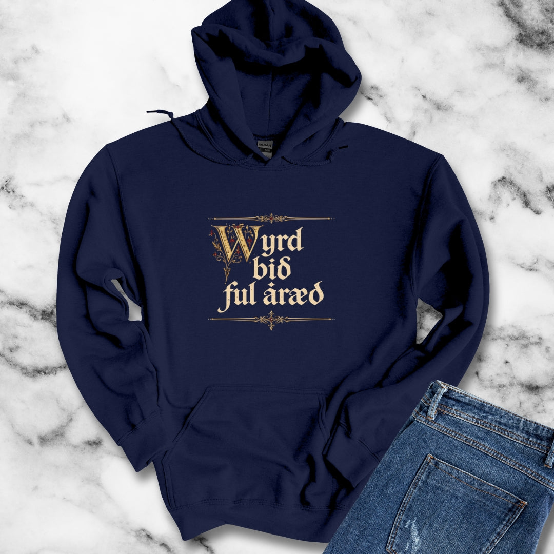 Old English Settled in Truth is Fate Wanderer Hoodie Sweatshirt