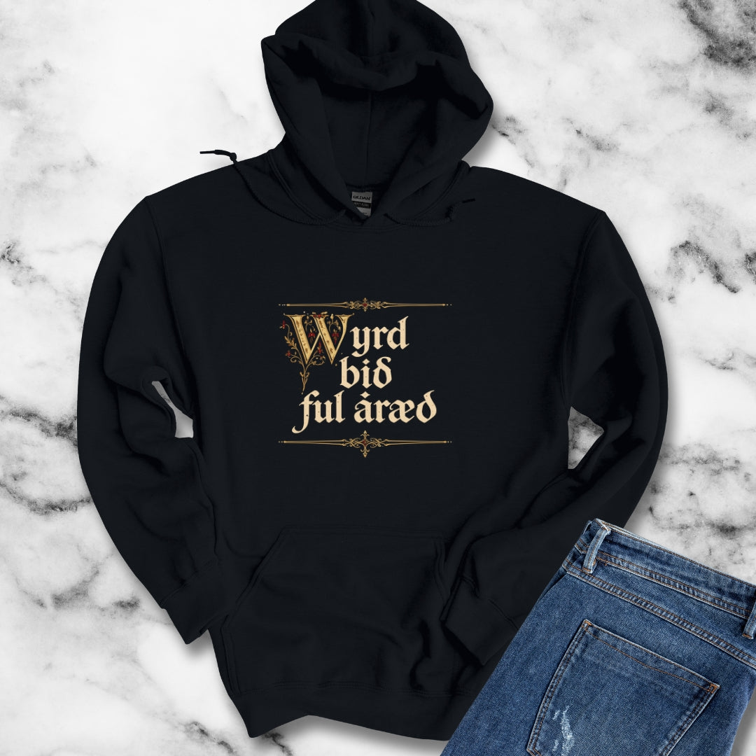 Old English Settled in Truth is Fate Wanderer Hoodie Sweatshirt