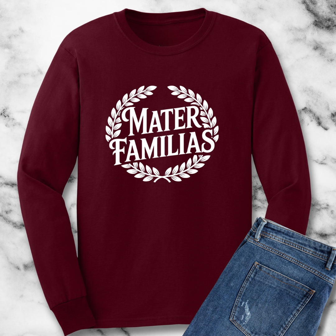 Mater Familias Mother Latin Long Sleeve Tee