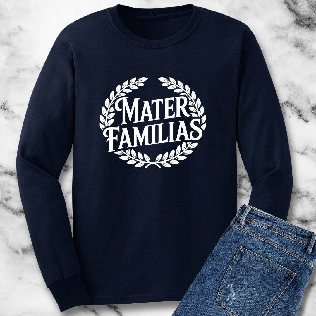 Mater Familias Mother Latin Long Sleeve Tee