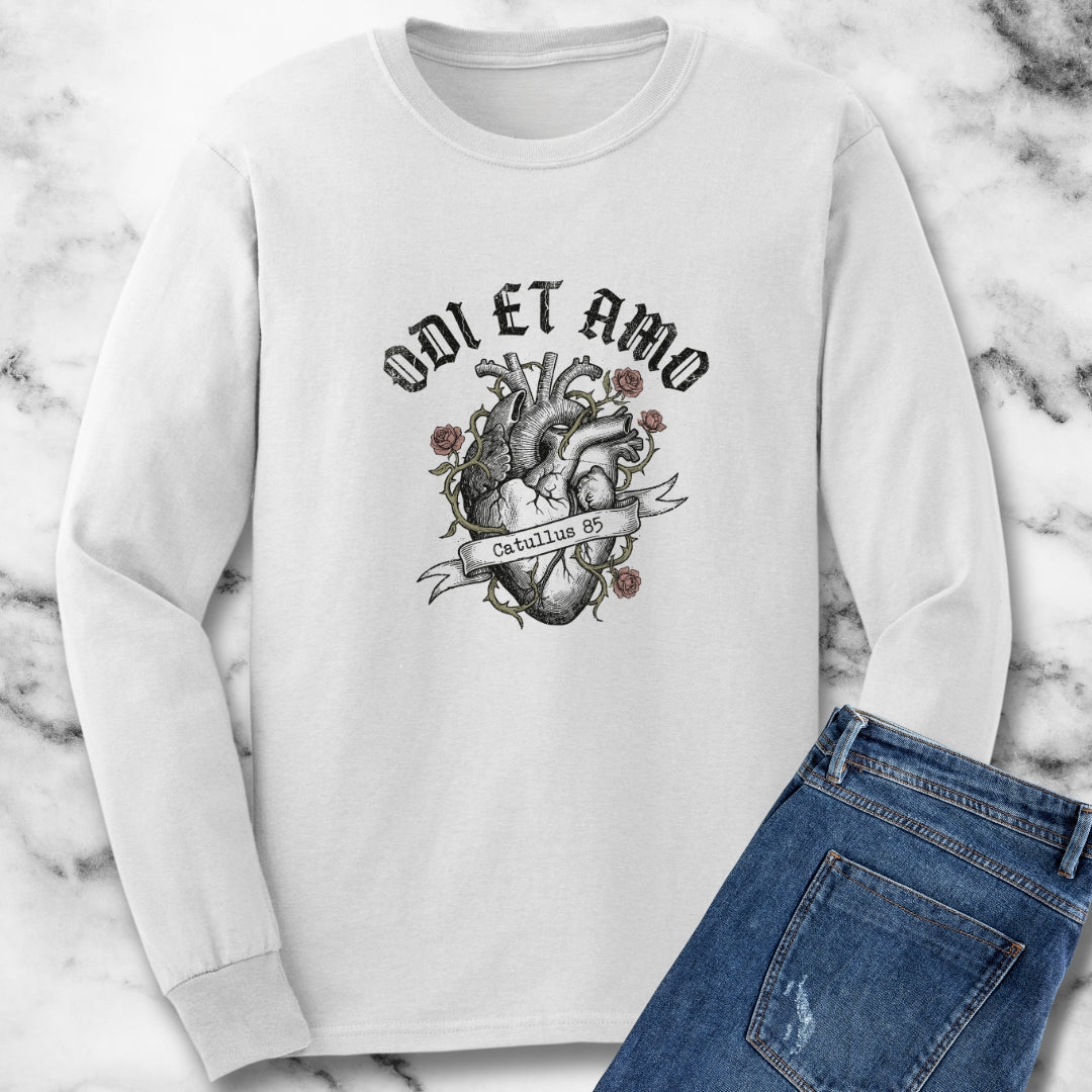 Catullus 85 Odi et Amo Love Hate Long Sleeve Tee