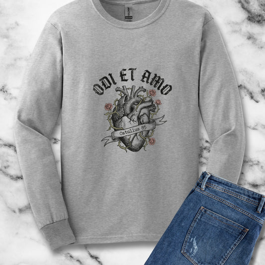 Catullus 85 Odi et Amo Love Hate Long Sleeve Tee