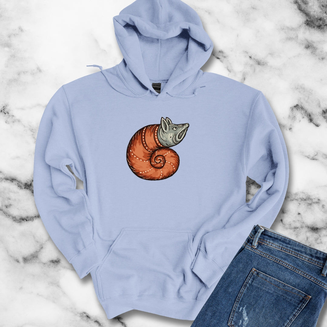 Snail Rat Hybrid Medieval Marginalia Hoodie Sweatshirt