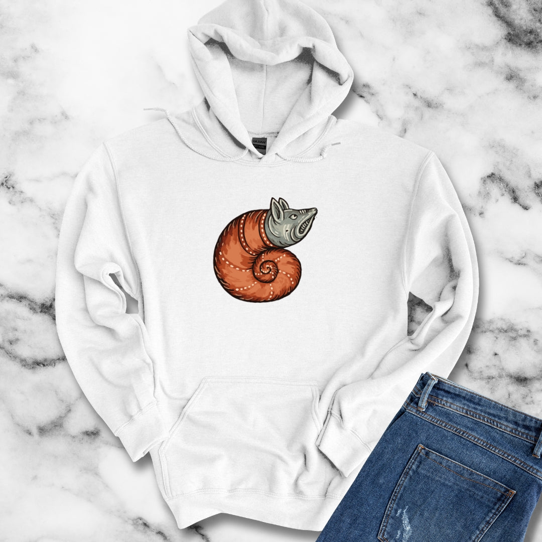 Snail Rat Hybrid Medieval Marginalia Hoodie Sweatshirt