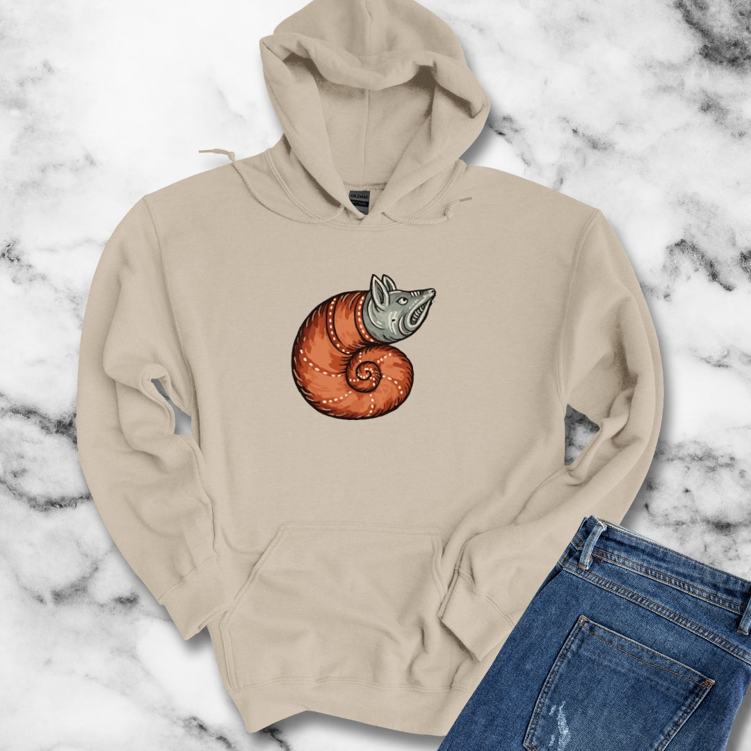 Snail Rat Hybrid Medieval Marginalia Hoodie Sweatshirt