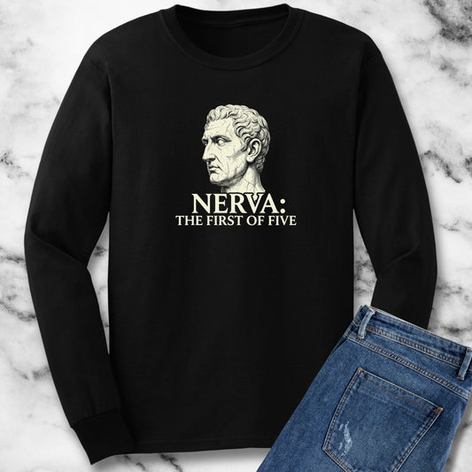 Nerva First of 5 Good Emperors Long Sleeve Tee